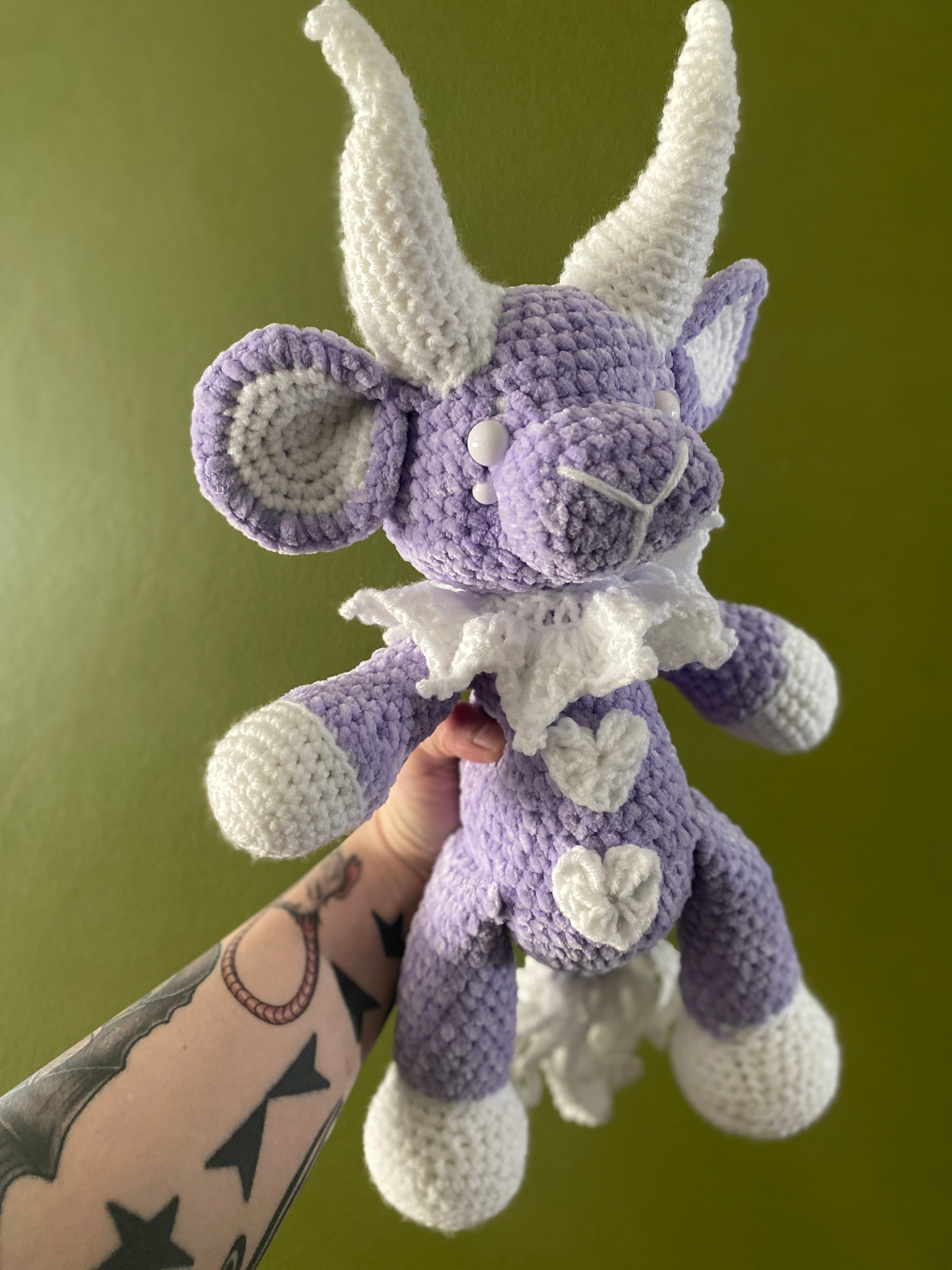 White & Purple Softie
