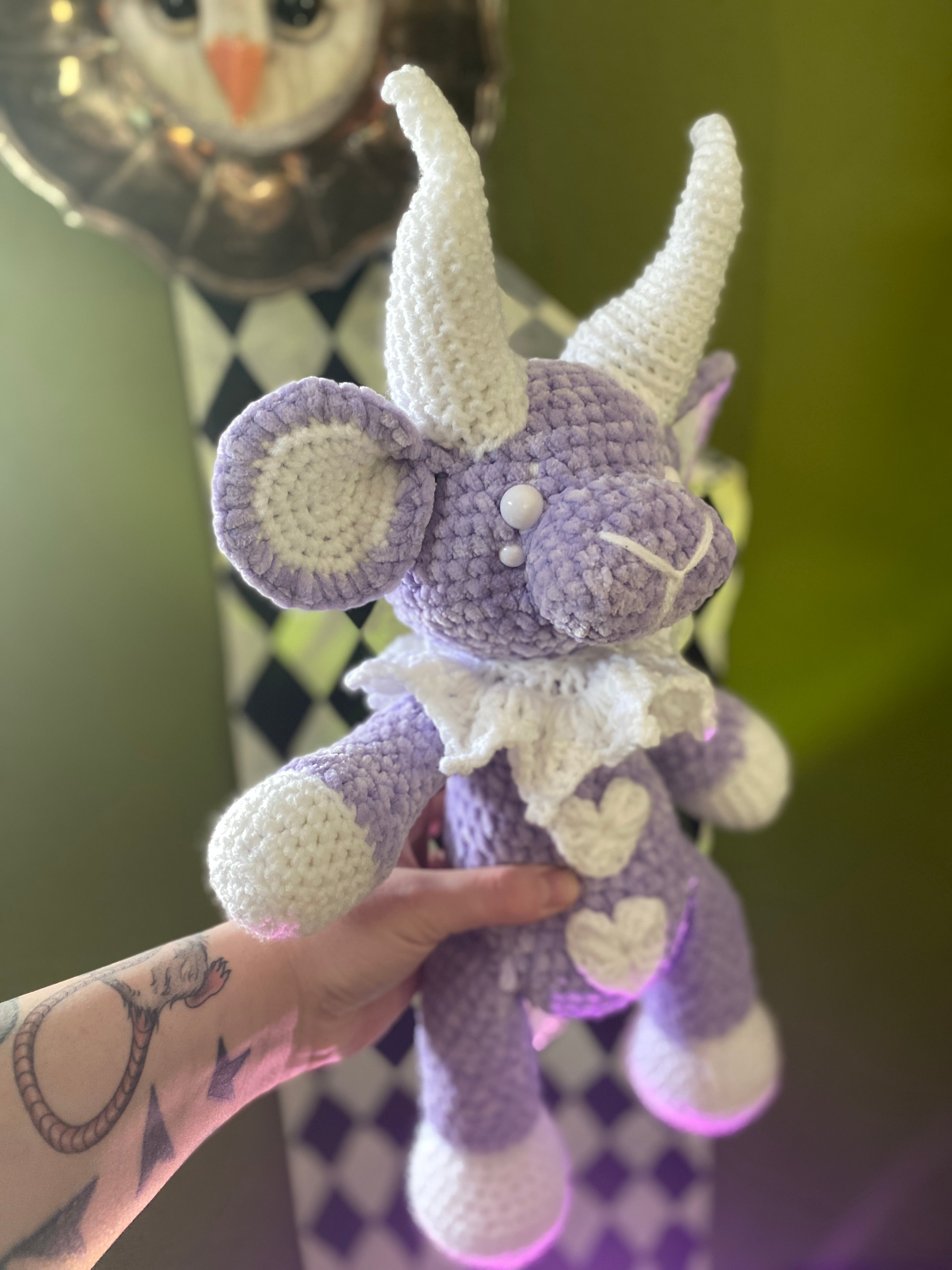 White & Purple Softie